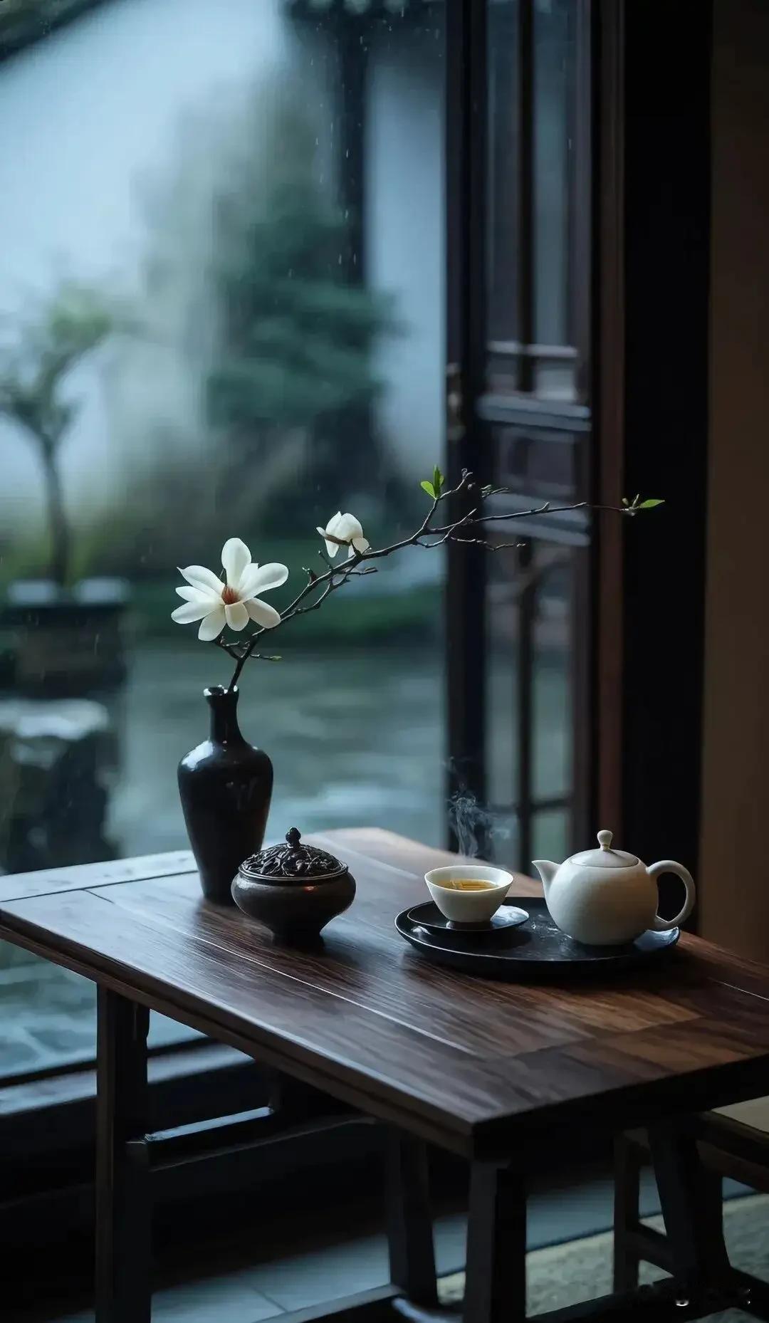 人生如茶，起起伏伏。幸福是什么？不是顶峰相见，是山脚对坐；不是众星捧月，是孤灯自