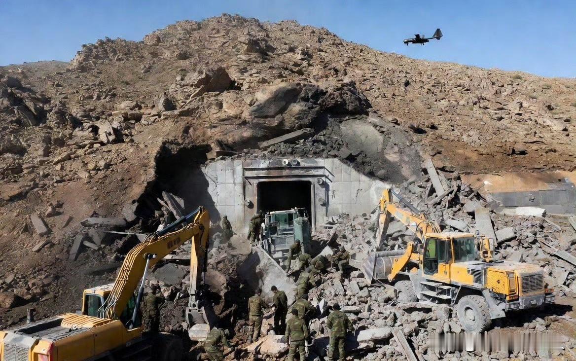 停火期间，🇮🇷这是在努力修补战事啊？抓紧清除一些被毁的底下储藏基础设施。从