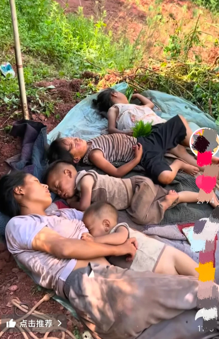 这才是凉山彝族的真实生活！四川凉山，男子一家六口去山上挖土豆，中午挖累了，地上铺