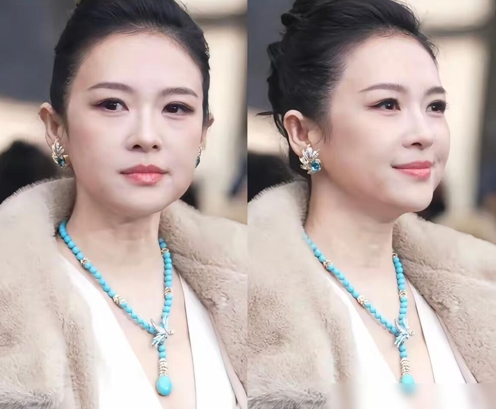 章子怡生图爆出，国际章不见了！47岁她到底经历了什么？高颧骨没了，法令纹僵
