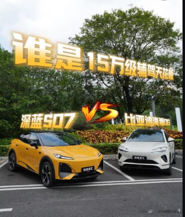 朋友手握15万预算，在深蓝S07和比亚迪海狮06之间反复横跳。单位同事开的深蓝