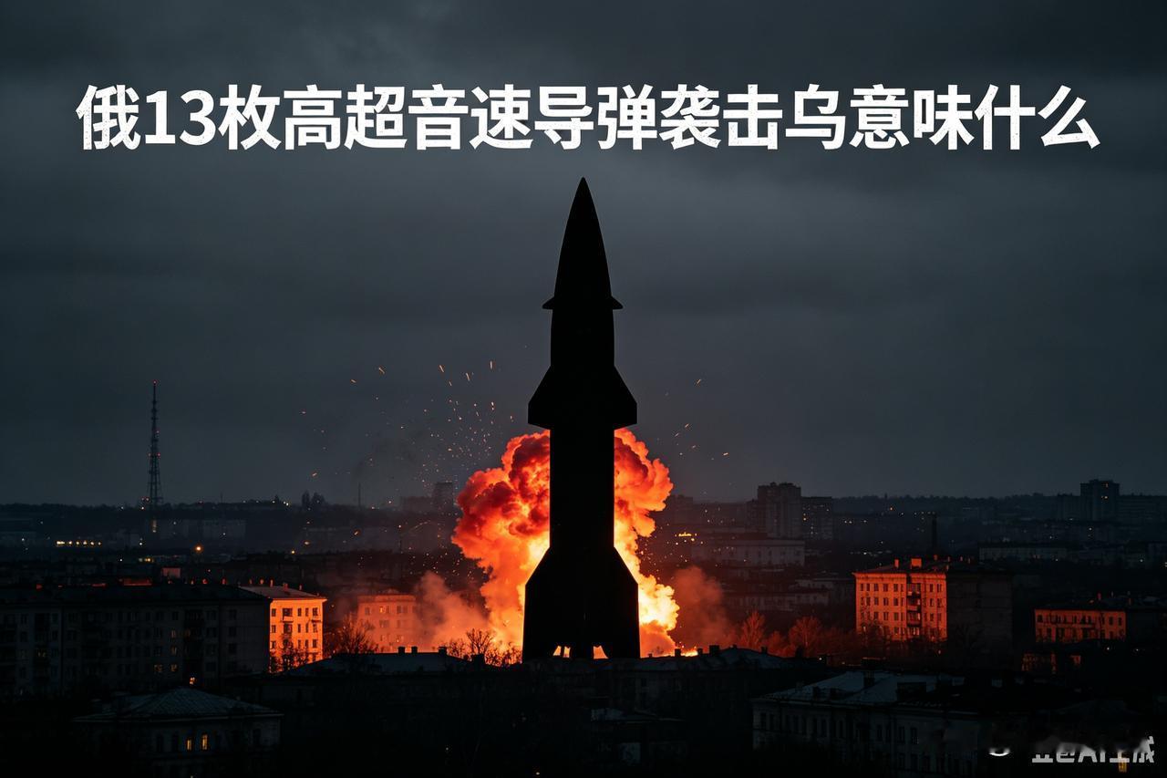 🚀俄13枚高超音速导弹袭击乌克兰，意味着什么8月20日凌晨俄军对乌克兰基
