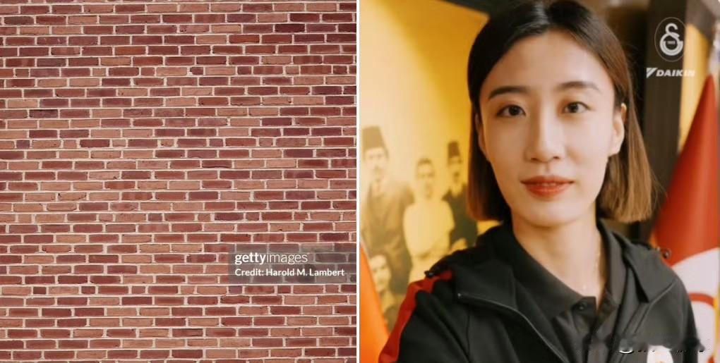 王媛媛土超首秀12分，8次成功拦网，外国博主立即整活，做了一个墙姐的图片，哈哈，