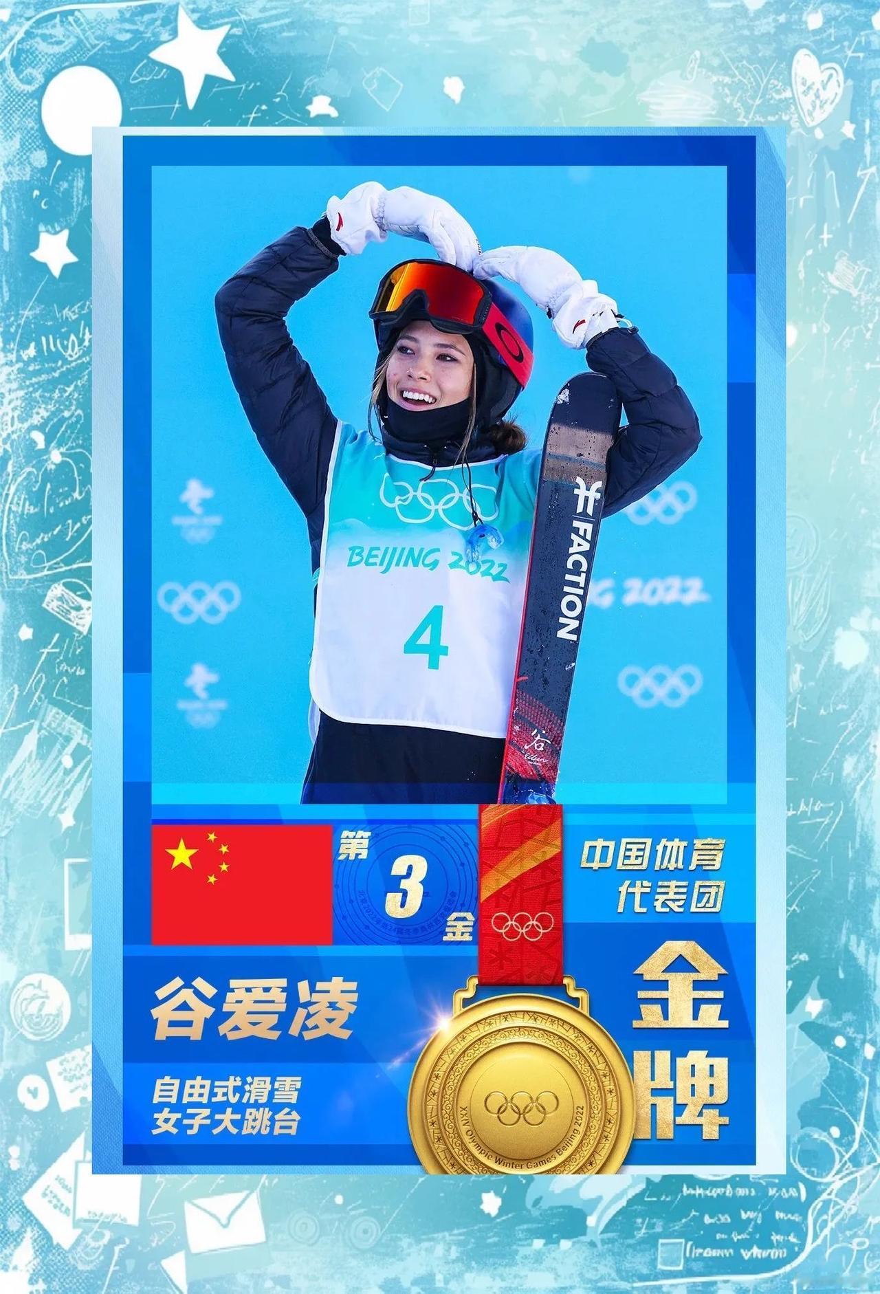 2金3银！谷爱凌5枚冬奥奖牌创历史：我们羡慕的从来不是金牌，是她活成了所有人想成