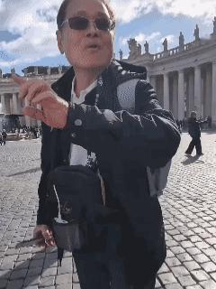 梵蒂冈的风景很美，但有些杂音真的很刺耳。博主在梵蒂冈旅游遇到一个来自台湾的游客找