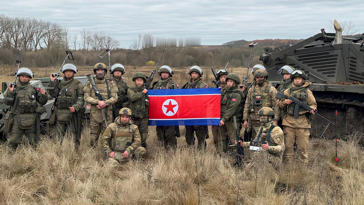 ​在库尔斯克又出现大量朝鲜的士兵。这一次，他们总共派了将近有20,000名士兵来