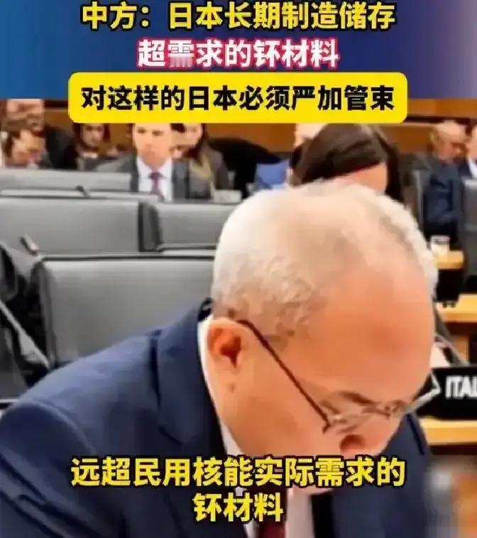中国常驻国际原子能机构代表团突然宣布了，据媒体报道，在维也纳的理事会会上就日本长