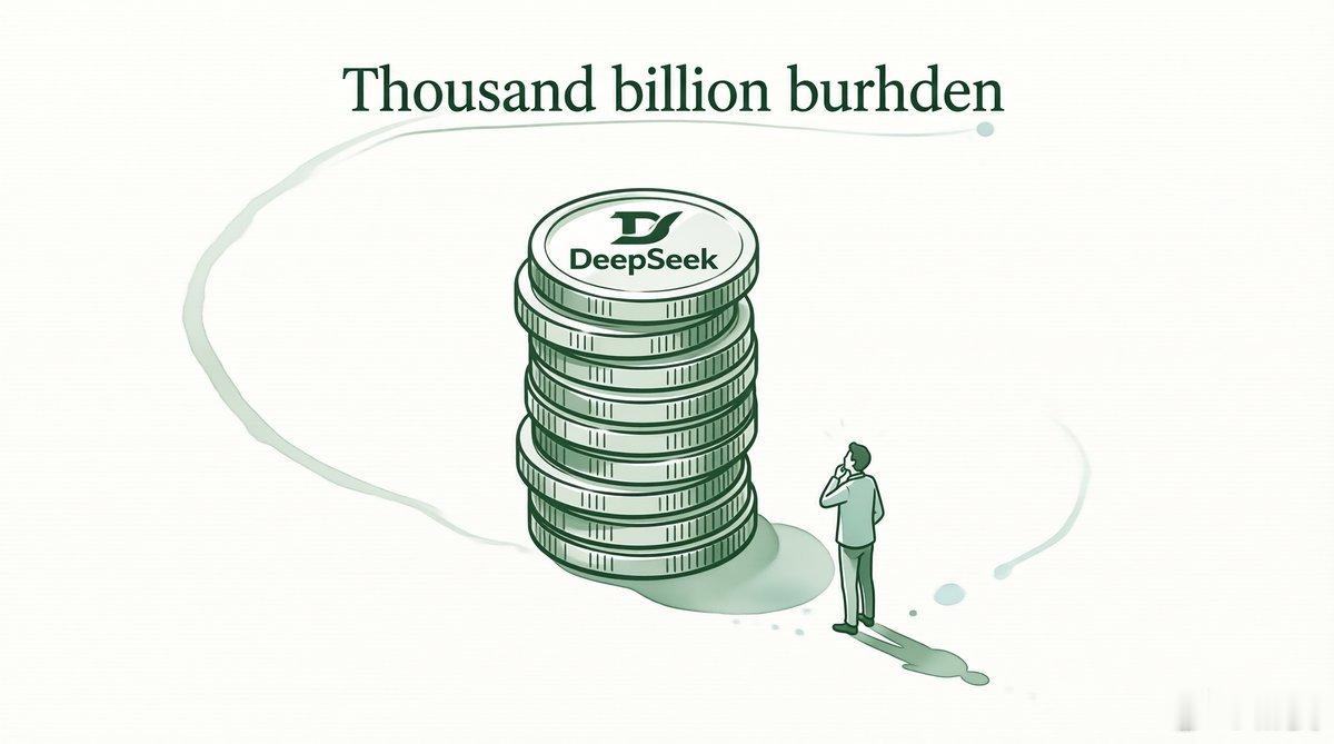 DeepSeek又融了500亿。加上6月那轮，两轮合计超过1000