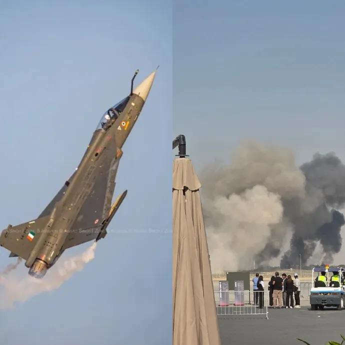 迪拜航展这出大戏，印度“光辉”战机算是用最惨烈的方式“一战成名”！飞行员当场