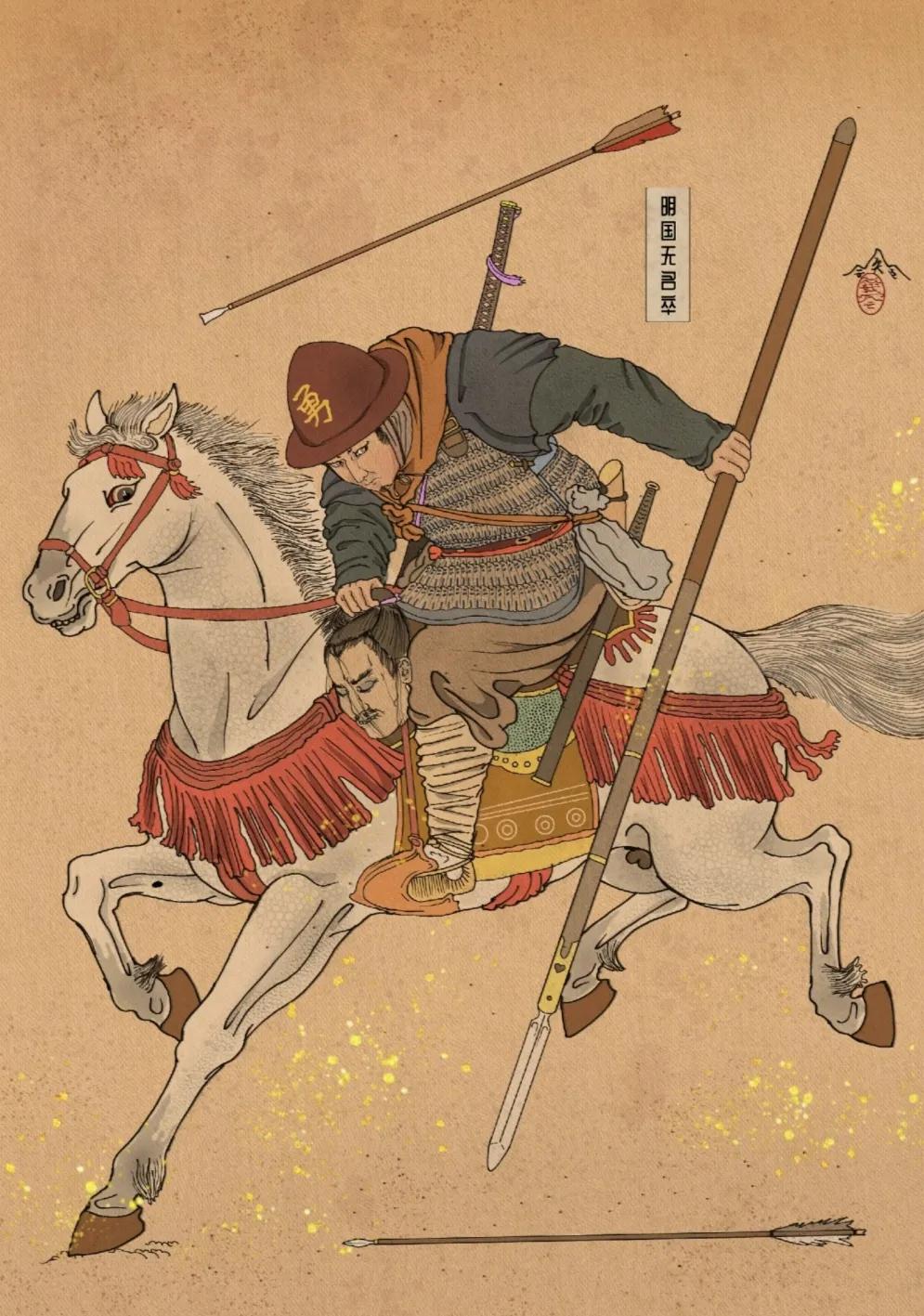 由于资源贫乏，古代日本军队的装备很简陋，除了将军可以骑马披甲外，普通的足轻只能打