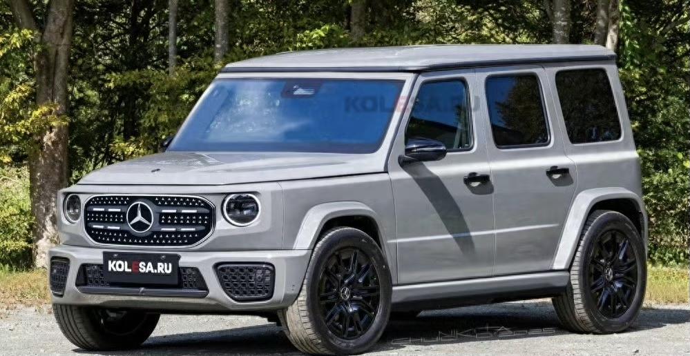 群里曝光的奔驰“小G”假想图太有意思了。这外观和大G相似度有九成，方方正正造型与