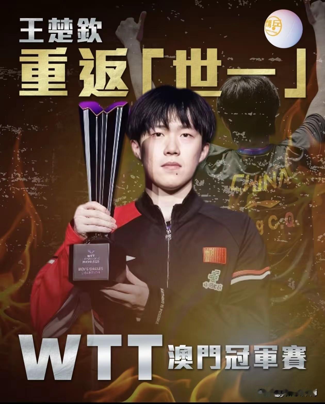 WTT男单最新排名：王楚钦霸榜第1梁靖崑排第6：2025年第45周WTT男单排