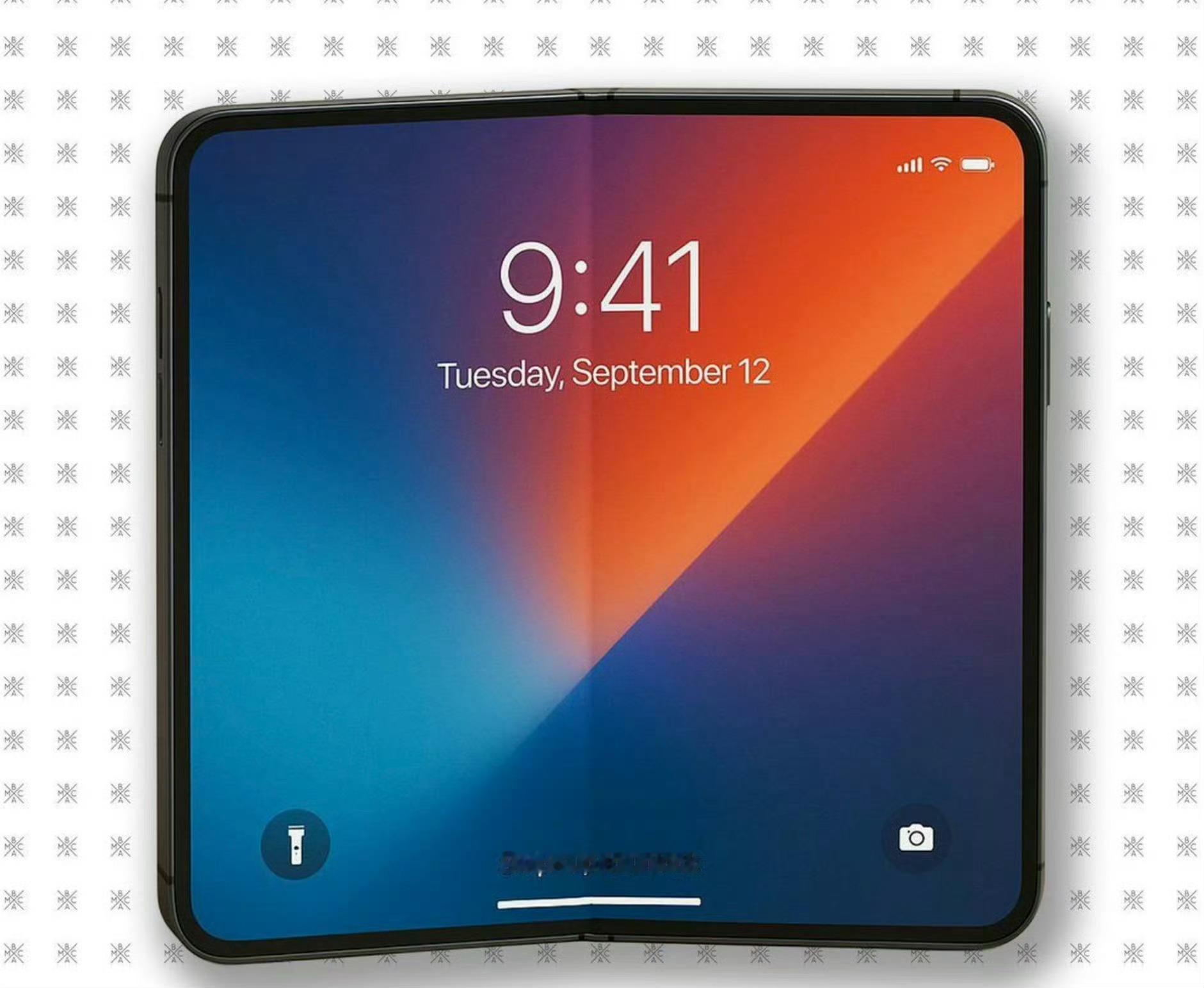 首款可折叠iPhone屏幕尺寸曝光据外媒爆料，苹果首款可折叠iPhone内屏尺