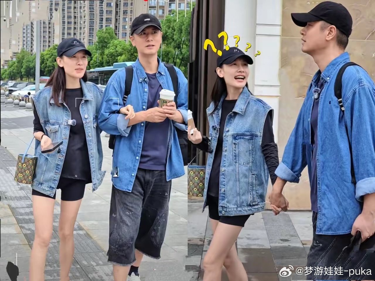 孙骁骁二胎孕肚已经很明显了，跟老公一起逛街、健身、吃饭，状态特别好​