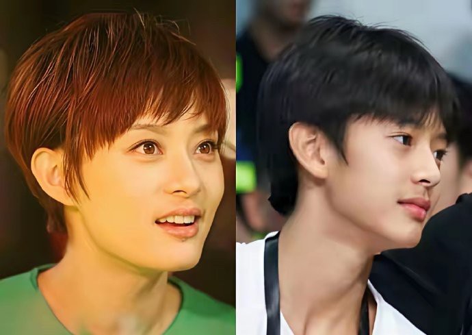 感觉孙俪生了一个男版的自己，感觉好神奇，要是女儿的话，岂不是一模一样？