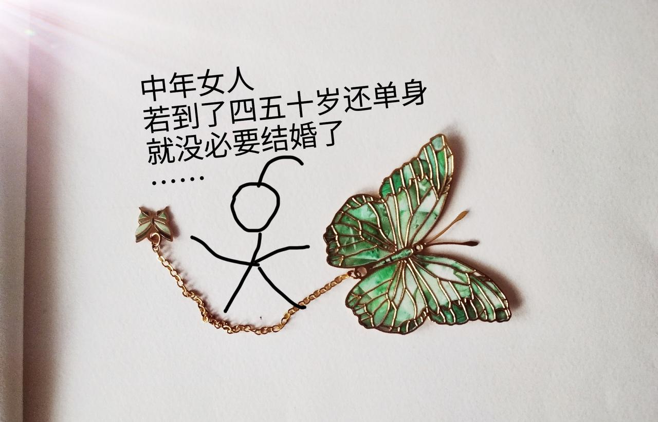 一个中年女人如果到了40岁或50岁还没结婚就不要再想着结婚的事了与其在婚姻