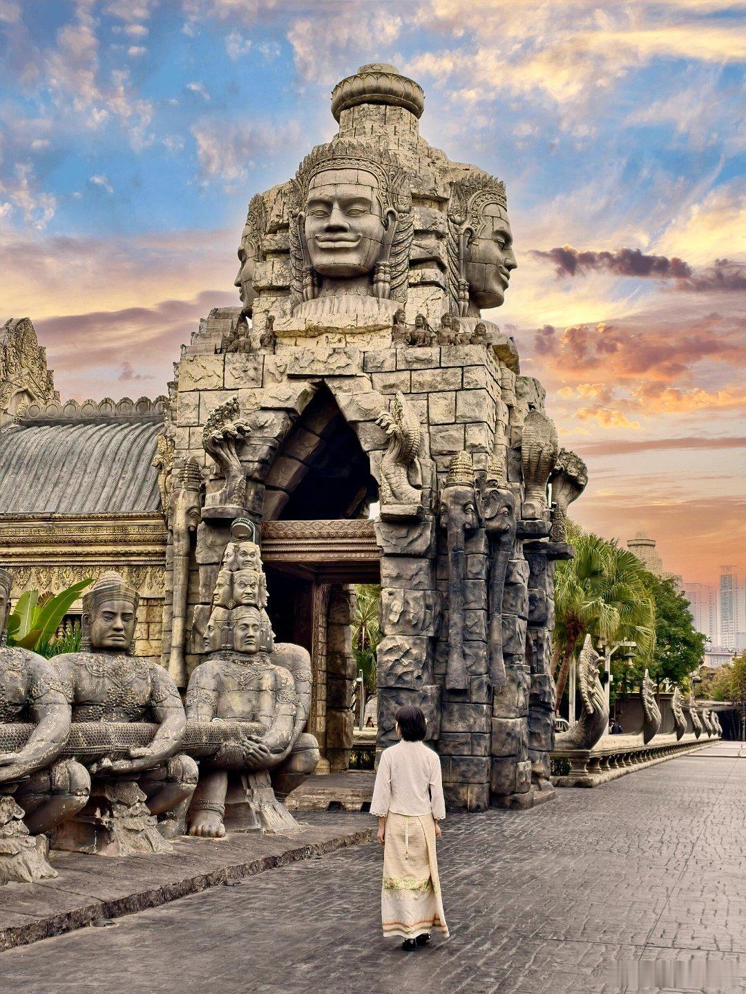 广西不止有山水还有东盟南宁方特东盟神画里，柬埔寨吴哥窟实景再现让东盟留学生泪目