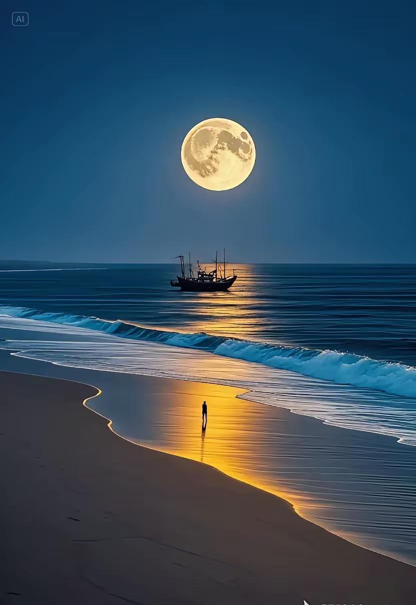 微小说‖月光下的笛声小镇的夜晚，似被一块深蓝色绒布温柔包裹，月光如霜，洒在古