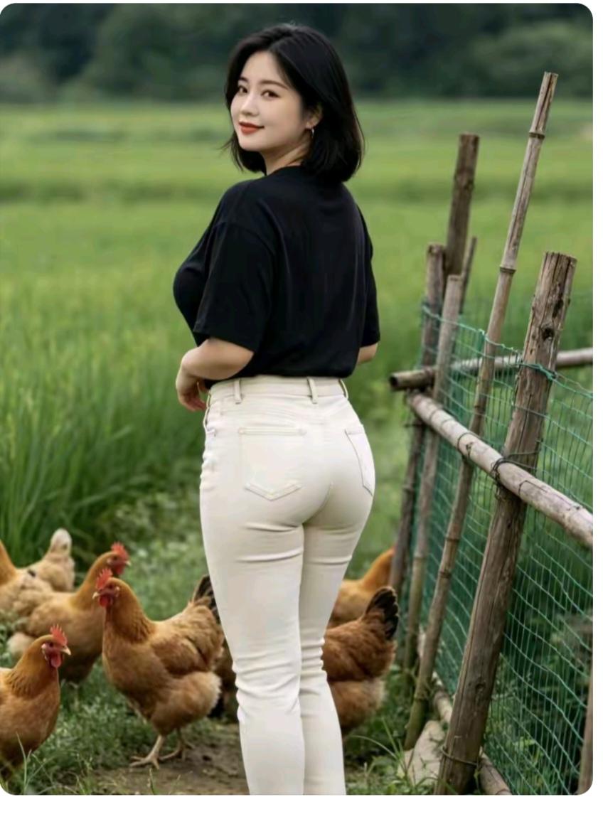 农家院农村环境就是好；绿水青山到处有；出了种地养鸡狗；菜园品种啥都有；