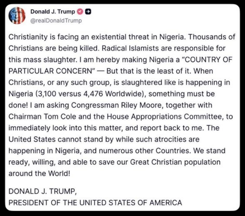 基督教在尼日利亚正面临生存威胁。成千上万的基督徒被杀害。激进的伊斯兰主义者是这场