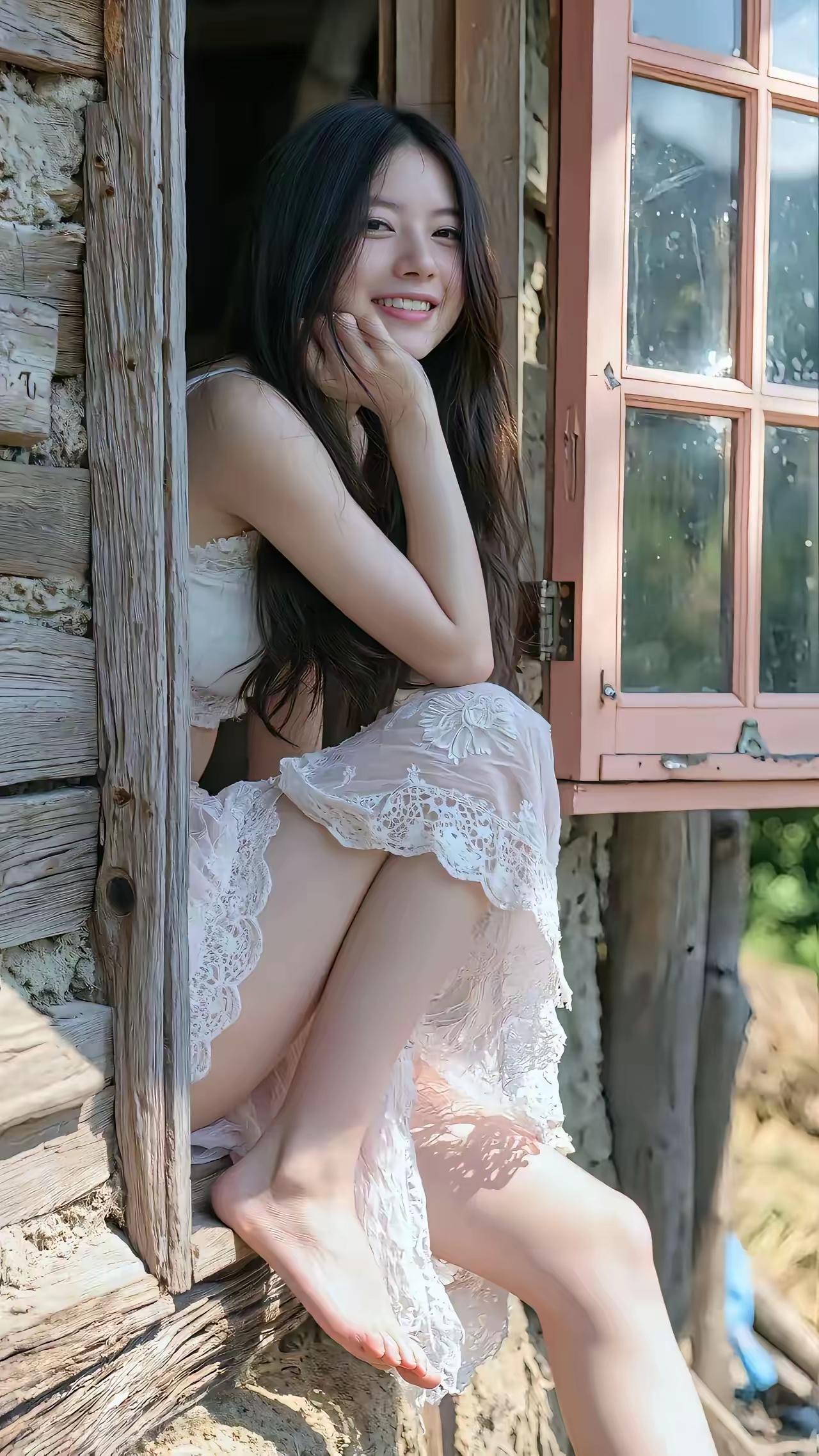 名词解释：出片拍出好看、有氛围感、适合发社交平台的照片。这位女士出片了吗？