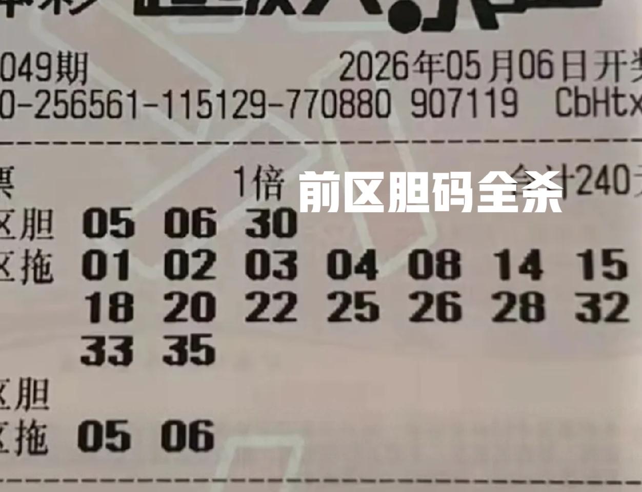 众多胆码等你来杀，这些都是给主任送菜的，大家放心大胆的当做杀号即可，哈哈哈