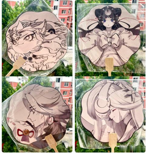 会带去成都cd漫展的团扇们（上下图为双面）˗ˋˏ(´͈ᗜ`͈)ˎˊ˗角色