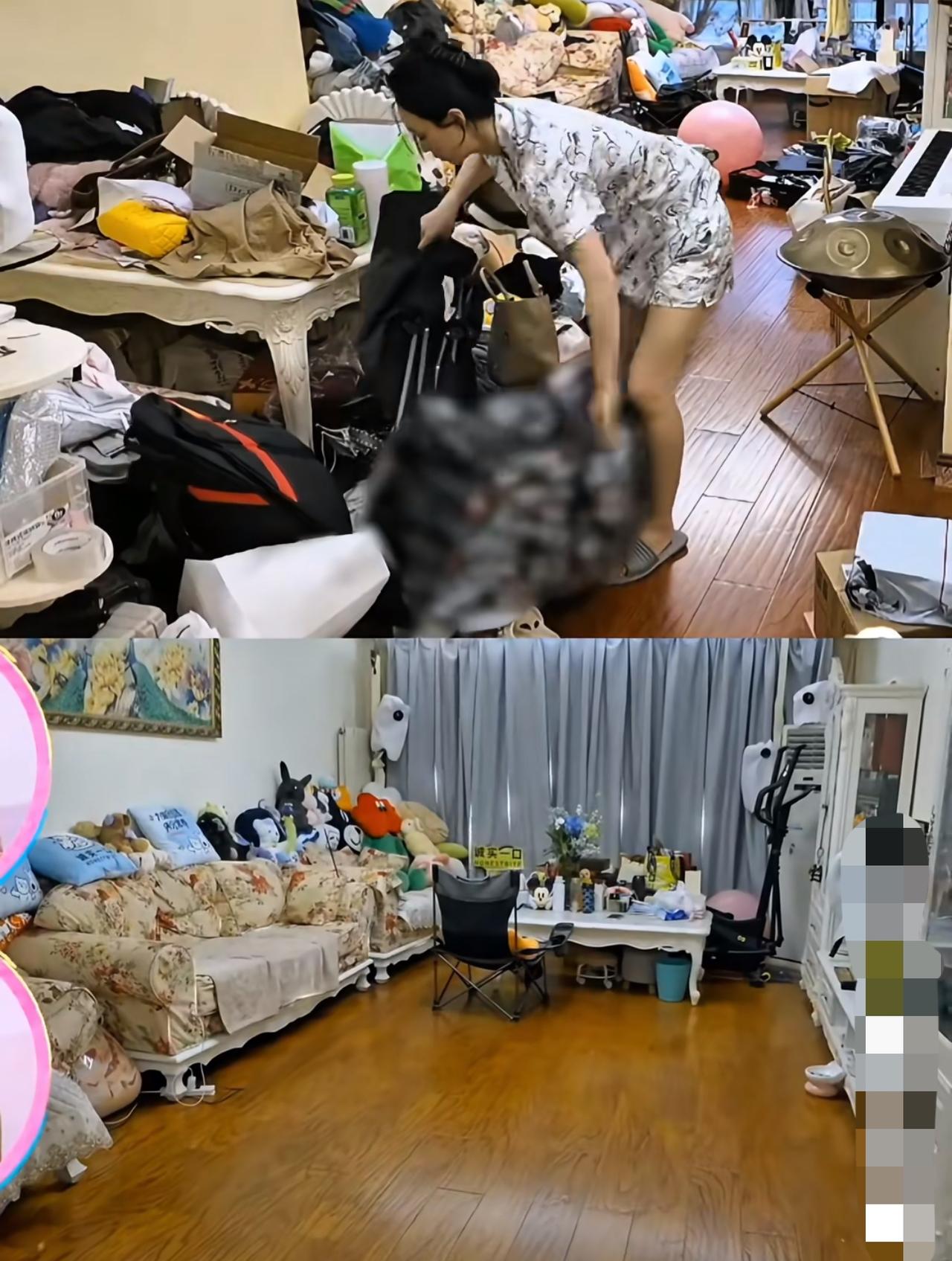 管乐打扫房间了，综艺效果拉满了。原来就是因为节目效果。《我家那闺女》节目组很