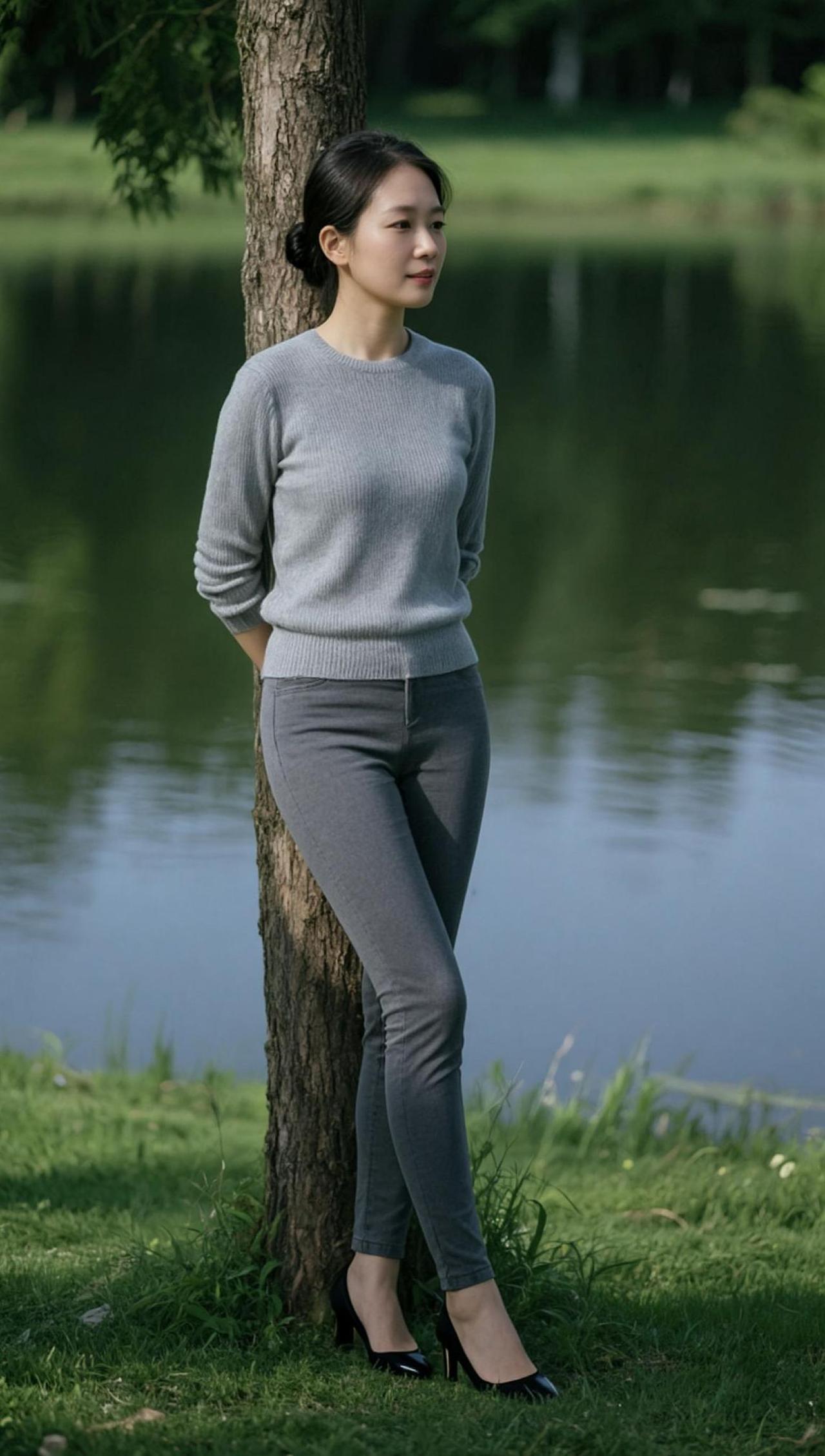 AI湖畔静影随拍穿搭日常分享上热门