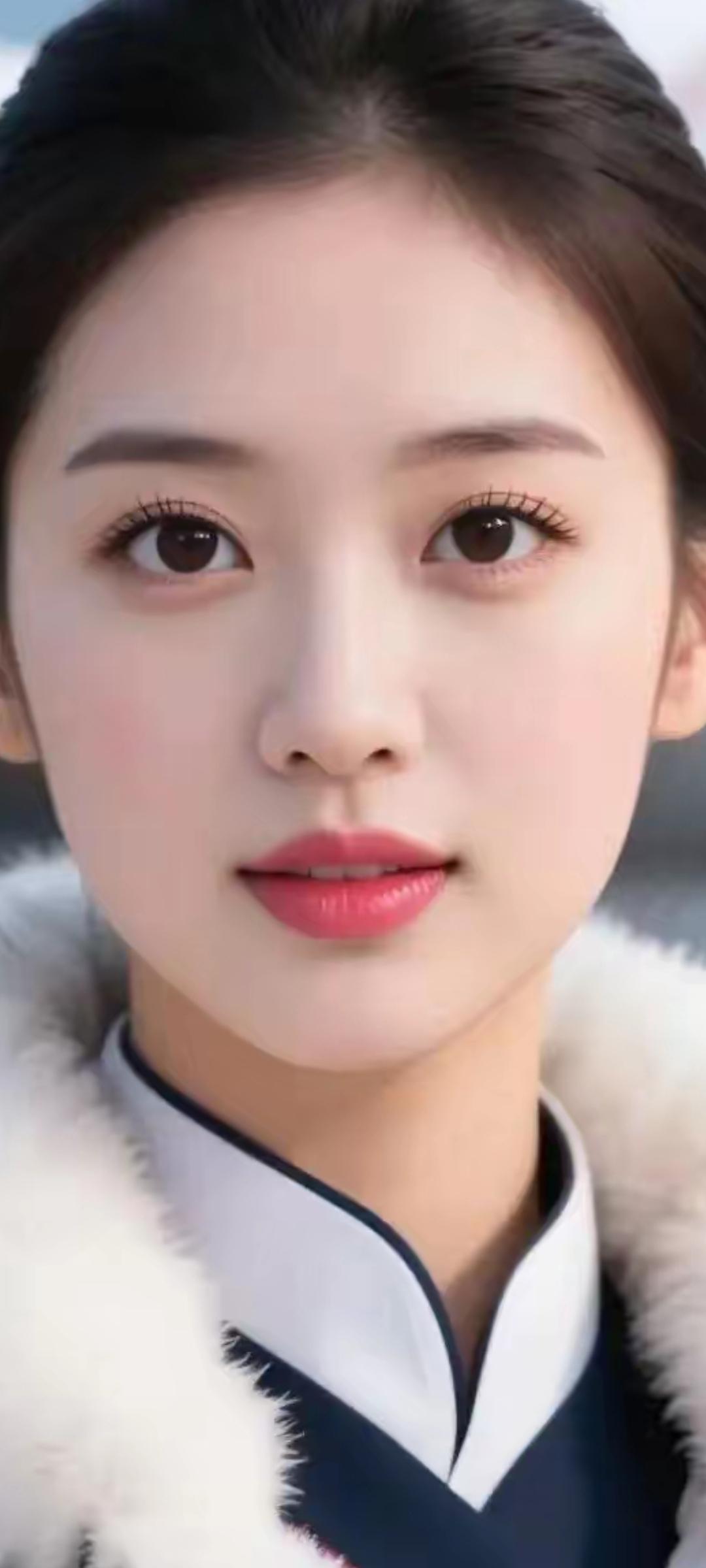 冬日暖阳下的甜美少女，温柔可人，令人心动！🌞💕