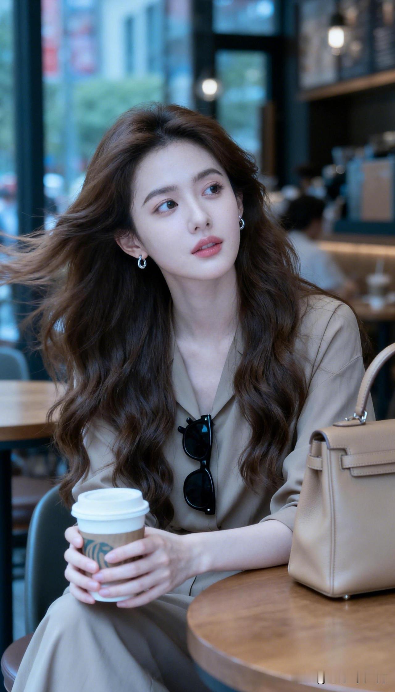 在咖啡馆里享受悠闲的午后，咖啡和阳光的完美搭配。