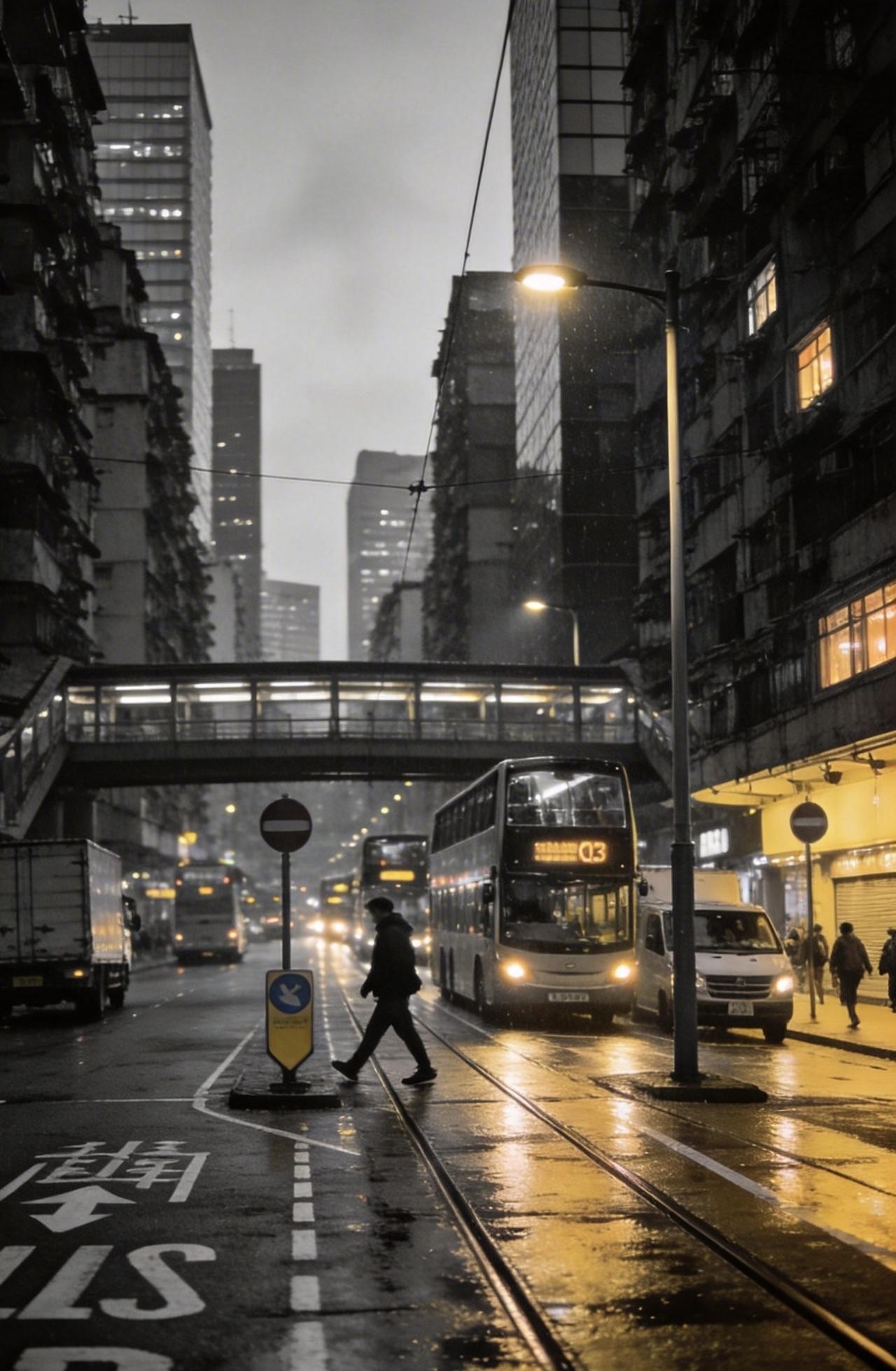 精美壁纸（709）🌈📝用徕卡Q3的28mm镜头，在雨夜后的都市夜街捕捉瞬间