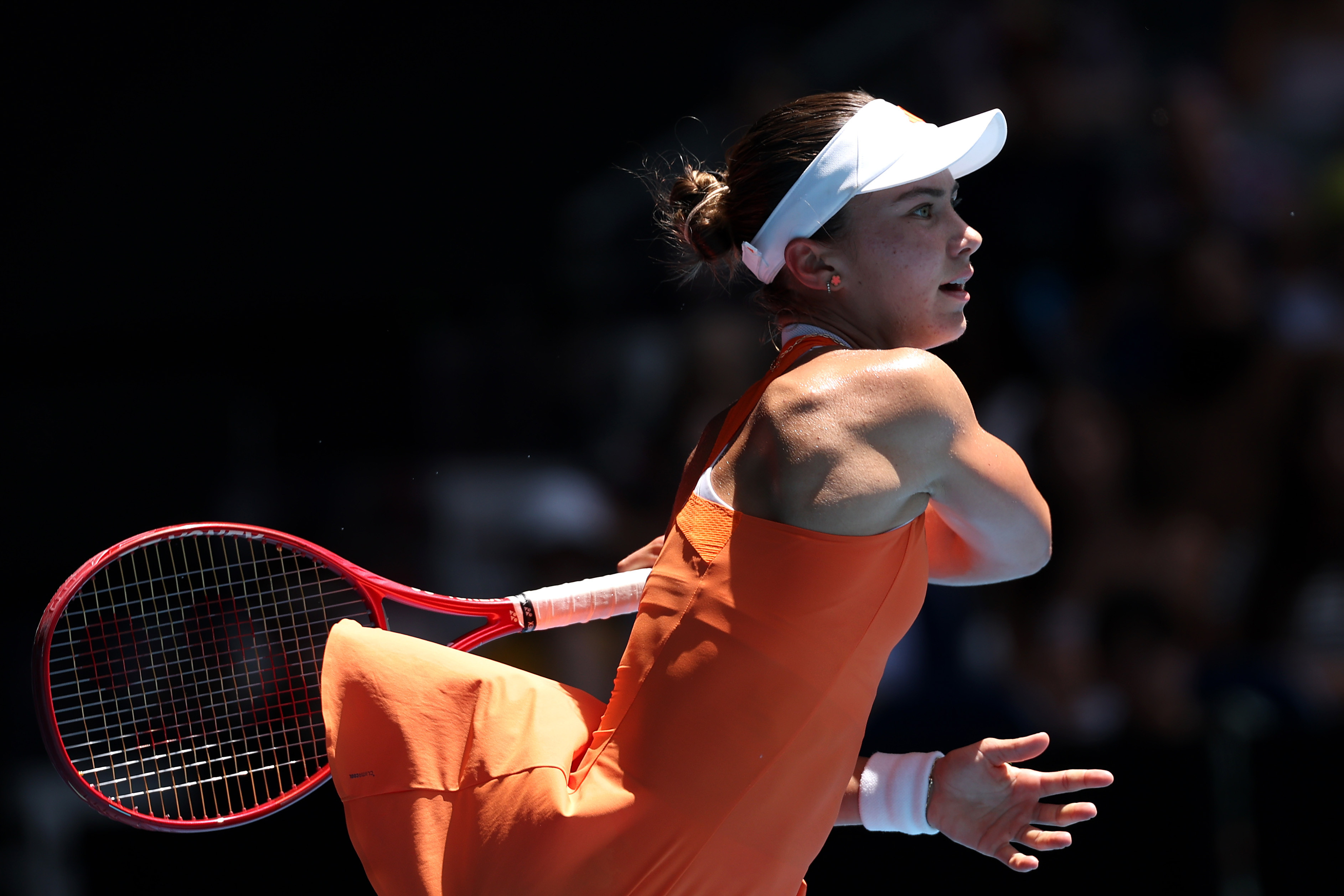 约维奇首进大满贯八强！澳网2026女单第四轮，29号种子约维奇以6-06-1