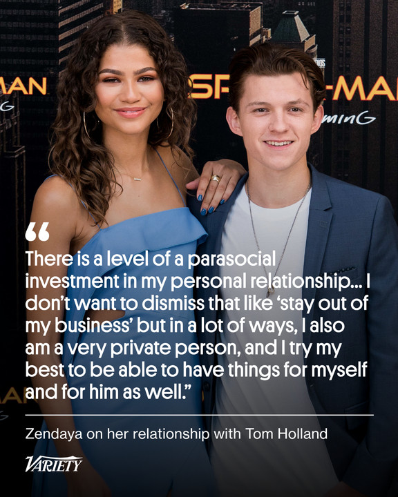 赞达亚谈及为何与荷兰弟低调完婚赞达亚表示，她完全理解公众对她与汤姆·赫兰德的恋情