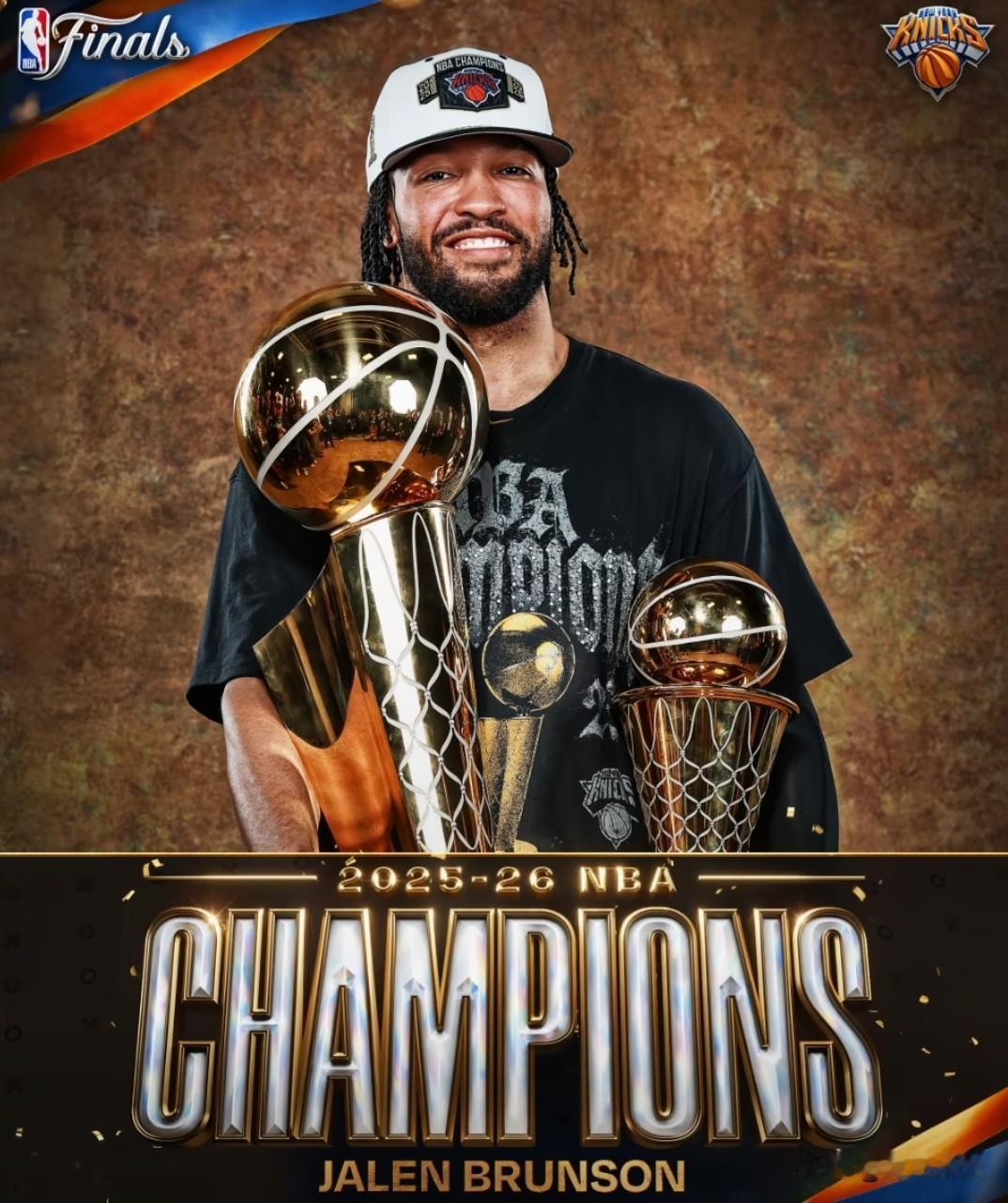 夺冠的布伦森理应进入75大巨星！而75大首先把利拉德移出，布伦森不论个人能力还是