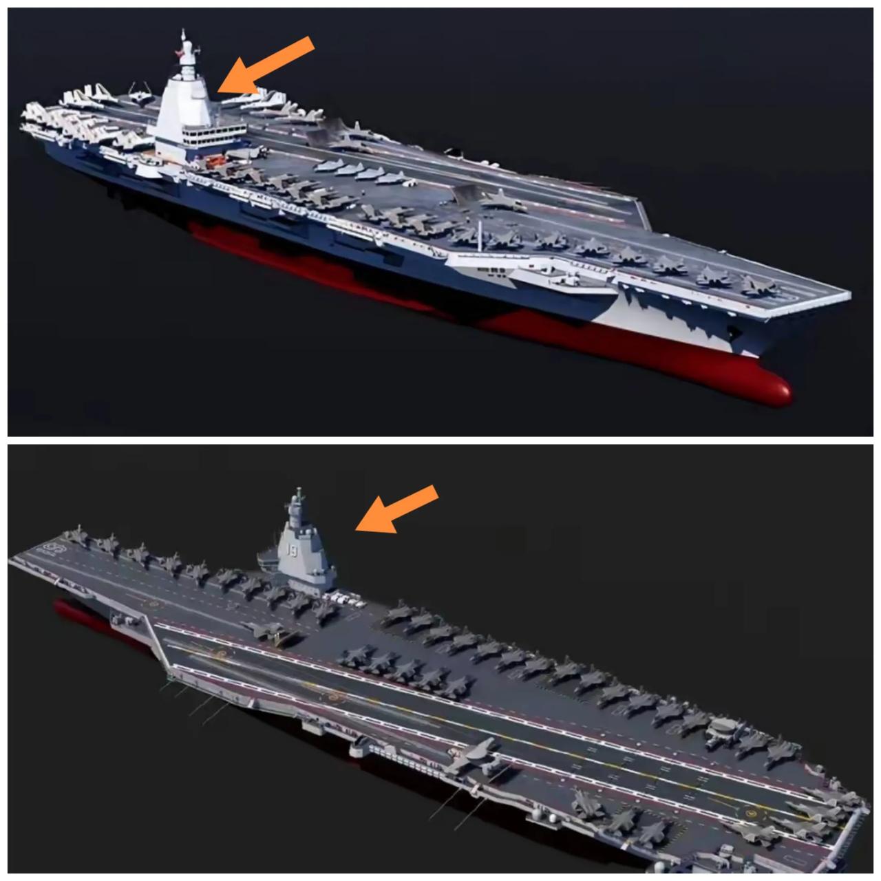 人民海军官宣：“河”舰大样亮相舰岛更小“锥形”。