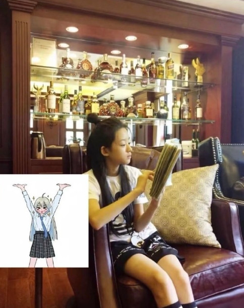 原来黄杨钿甜小时候也在很努力的写作业！