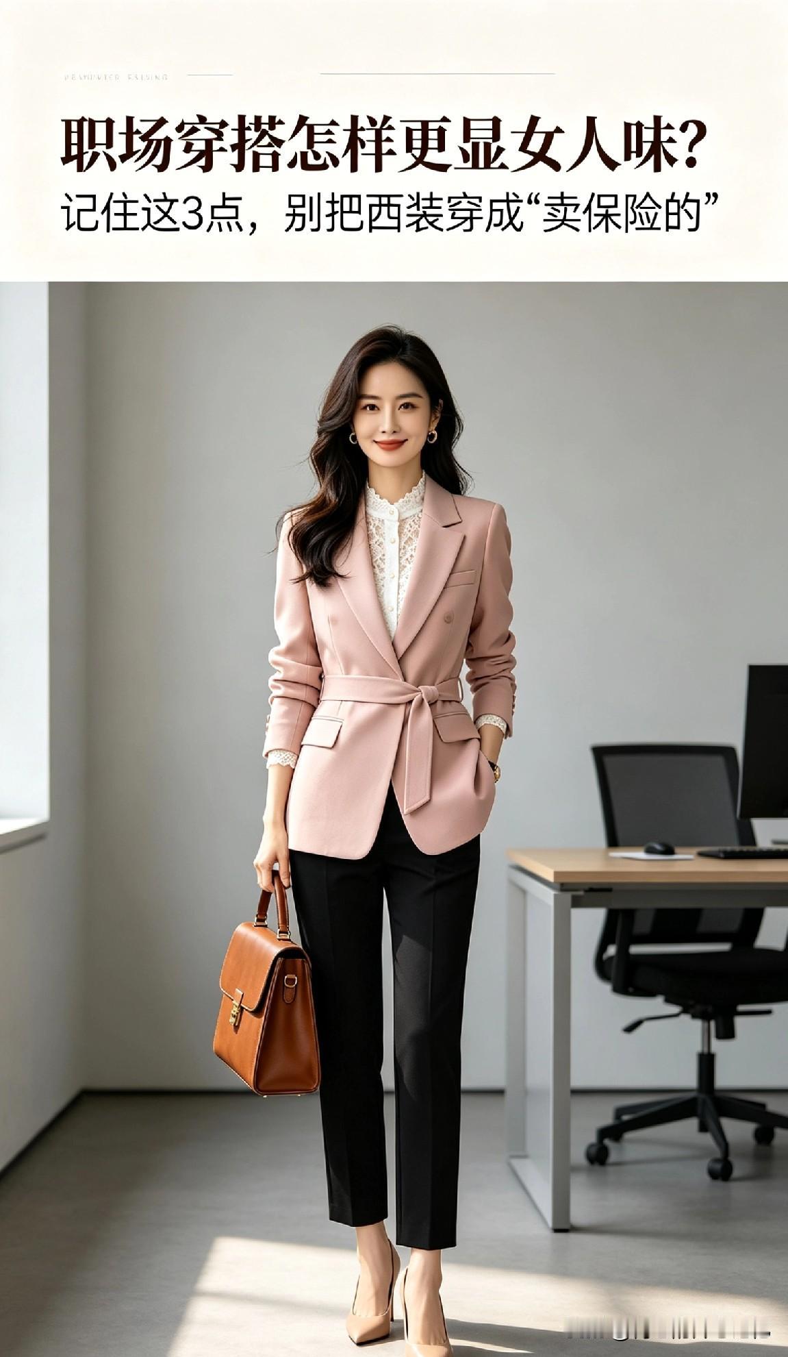 职场穿搭怎样更显女人味?职场穿搭怎样更显女人味？记住这3点，别把西装穿成“卖