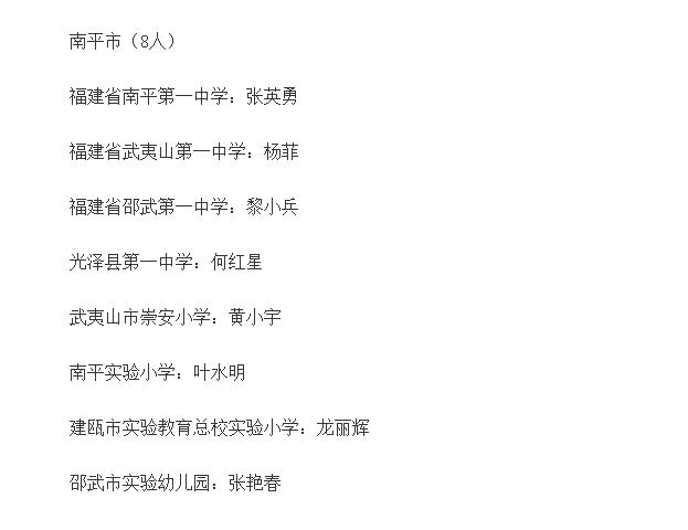 2025年度福建省中小学（幼儿园）教师正高级职称人员名单公示，共243人通过高级