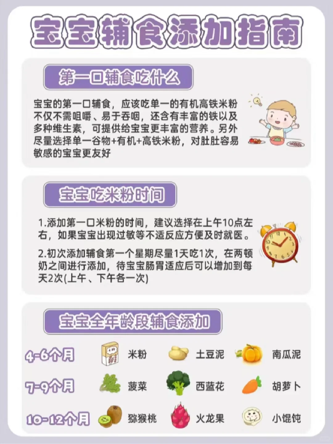 育儿分享｜宝宝辅食喂养全攻略