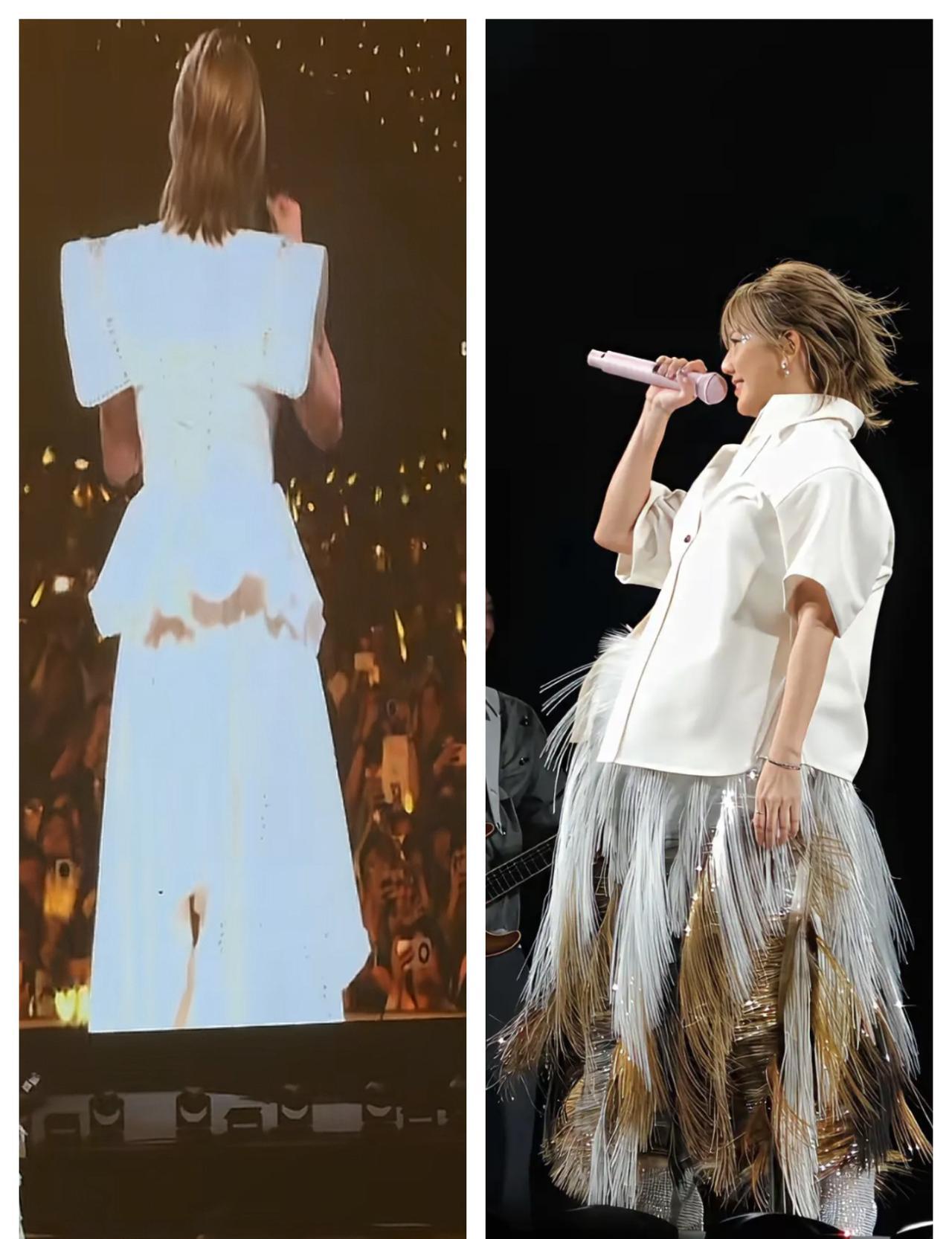 先别急着喊“发福”。真要胖，那种一上镜就兜不住的肉，是藏不住的。演唱会那