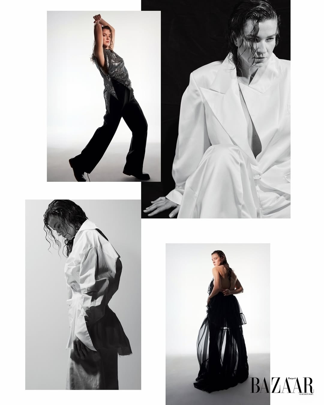 新科1000赛冠军穆霍娃登上捷克版《时尚芭莎》🔥火娃的时尚感如何？