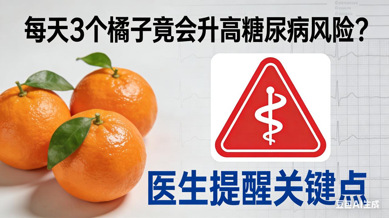 每天3个橘子竟会升高糖尿病风险？医生提醒关键点每日多吃三个橘子或显著升高糖