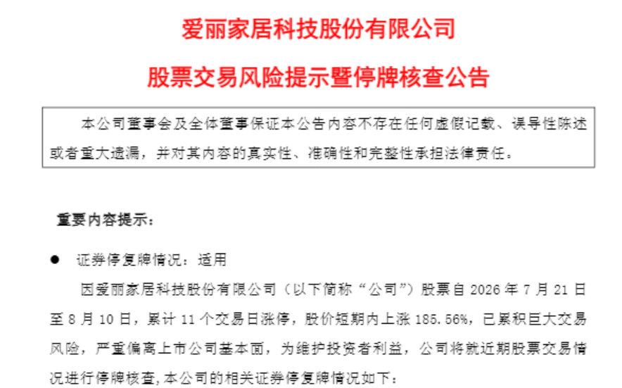12天11板大牛股, 再度停牌核查