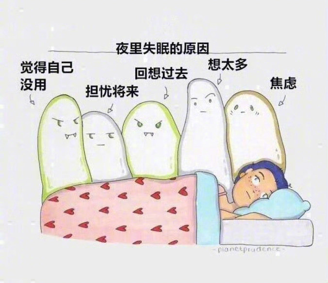 “夜里失眠和焦虑的原因”
