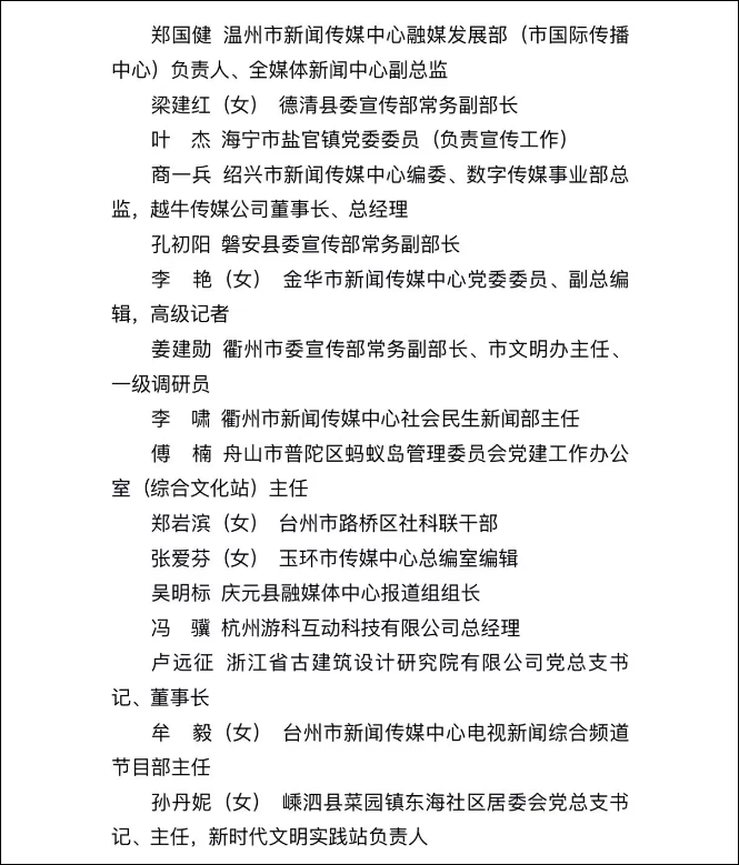 浙江12个集体27名个人获全国表彰