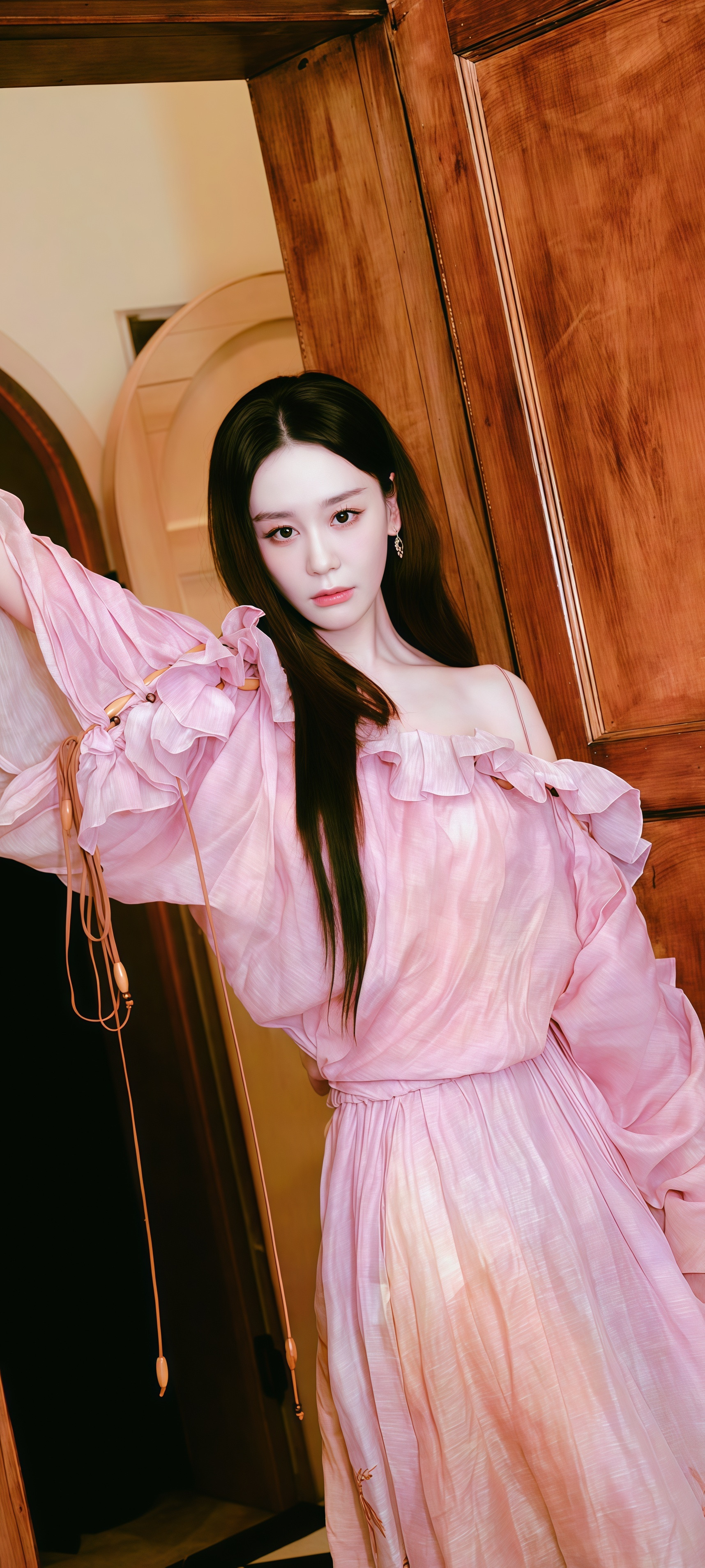 海陆粉色系壁纸更新女神穿什么都好漂亮