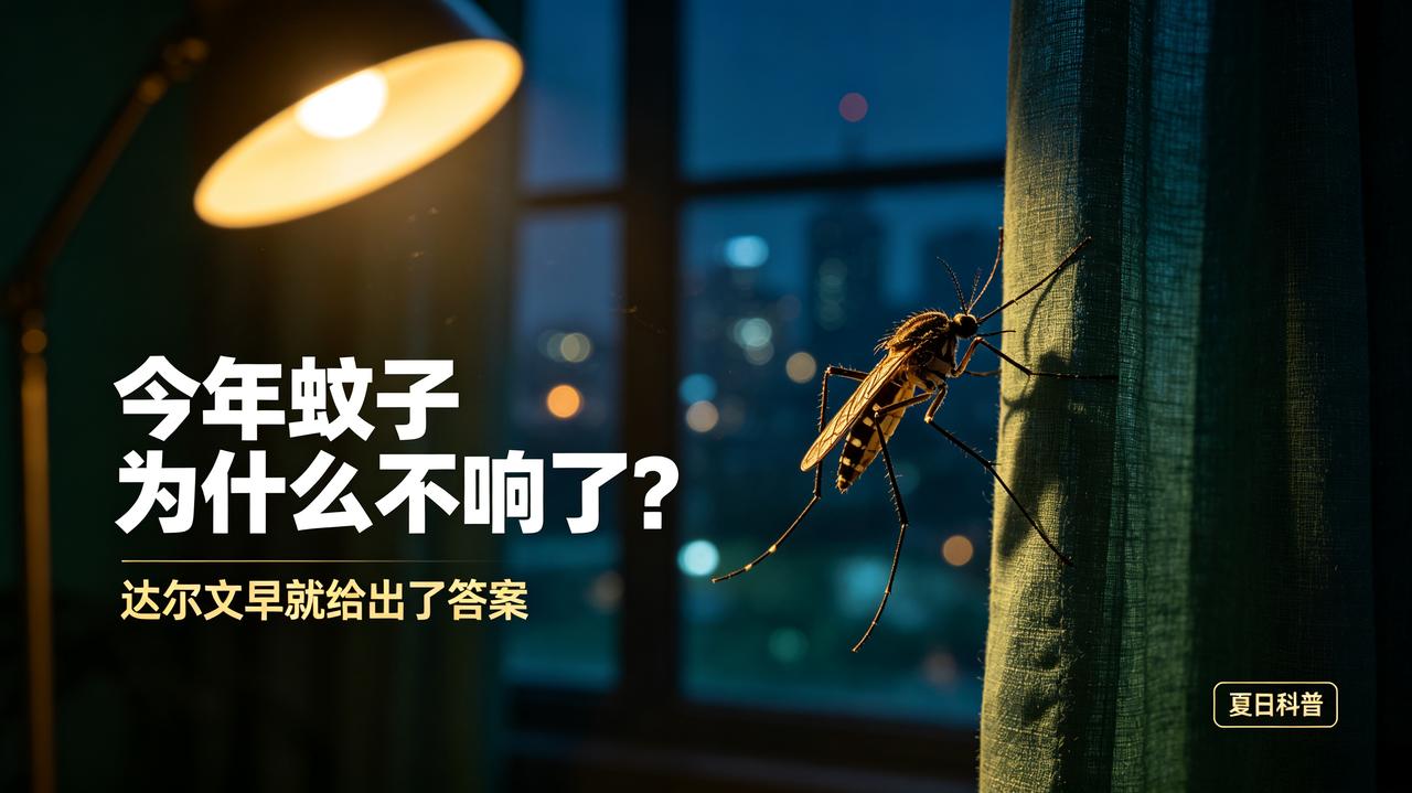 今年蚊子为什么不响了？达尔文早就给出了答案今年夏天，一件诡异的事正在全国同步