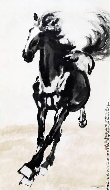 徐悲鸿经典马图