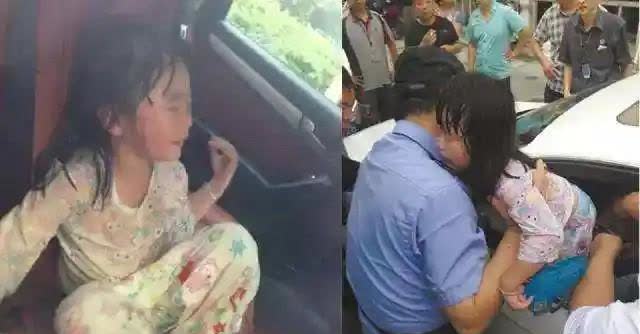 一对父母将3岁女儿忘在车里，自己在空调房里打麻将，一打就是一个下